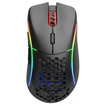 Glorious Gaming Glorious Model D Wireless – mattamusta, oikeakätinen, RF Wireless, 19000 DPI, musta