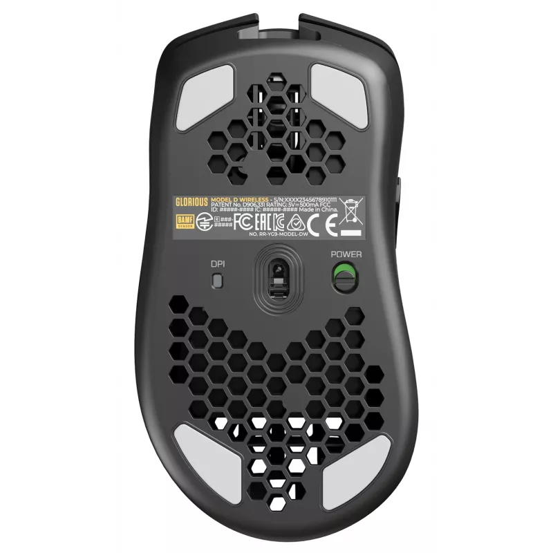 Glorious Gaming Glorious Model D Wireless – mattamusta, oikeakätinen, RF Wireless, 19000 DPI, musta