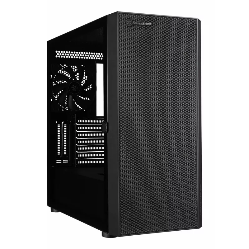 PC-kotelo Silverstone SETA H1 Midi Tower musta