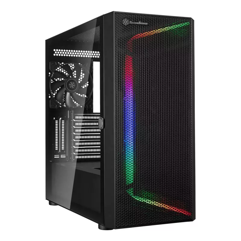 PC-kotelo Silverstone SETA H1 Midi Tower musta