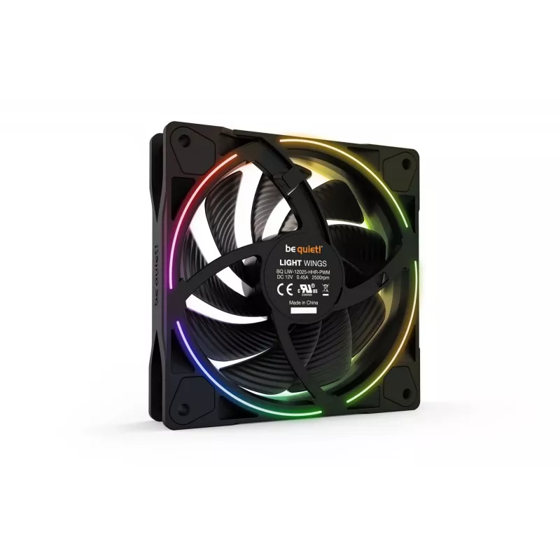 be quiet! Light Wings 120mm ARGB PWM High Speed tuuletin musta
