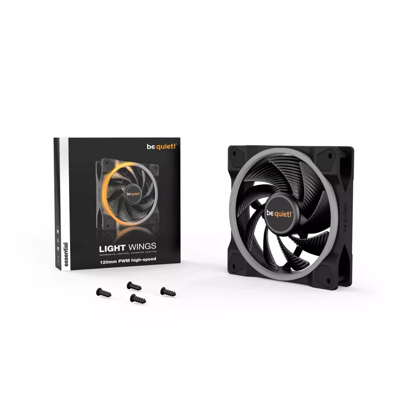 be quiet! Light Wings 120mm ARGB PWM High Speed tuuletin musta