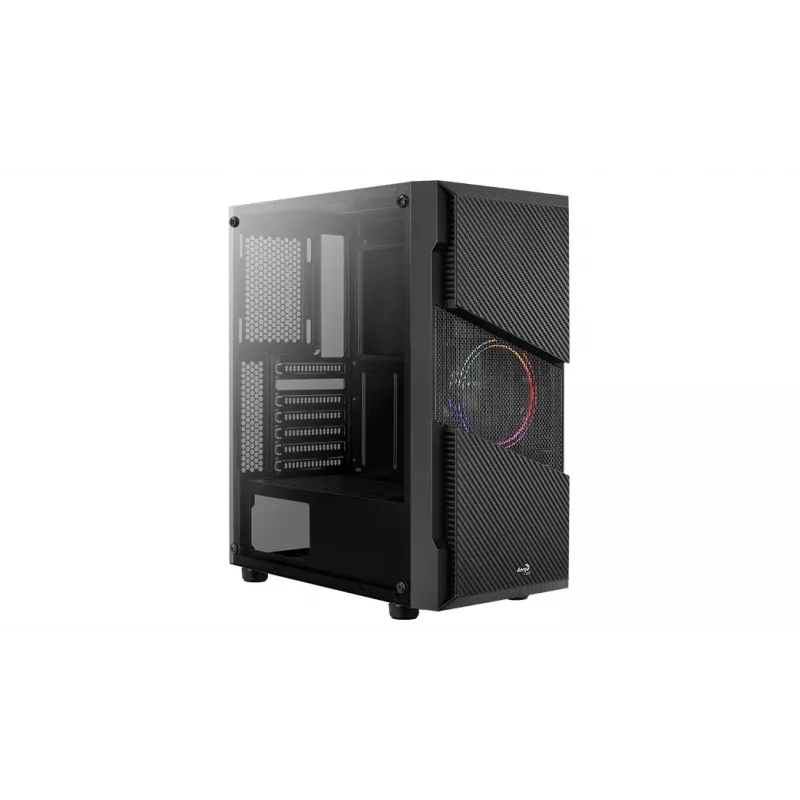 Aerocool Menace Saturn FRGB Midi Tower musta