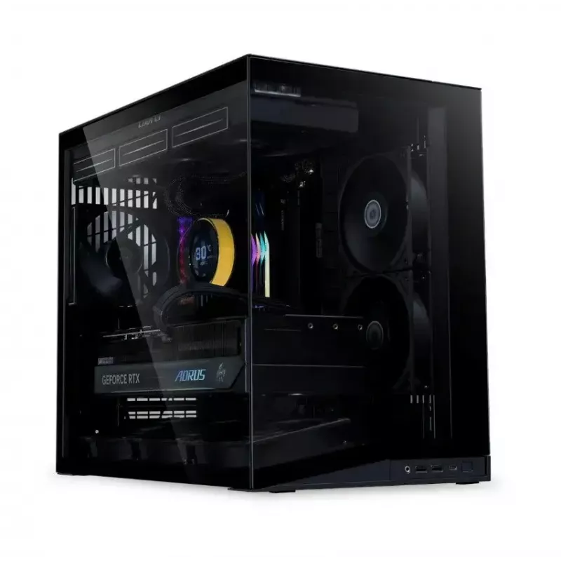 Tietokonekotelo Lian Li PC-kotelo O11 Dynamic Mini V2 Flow musta