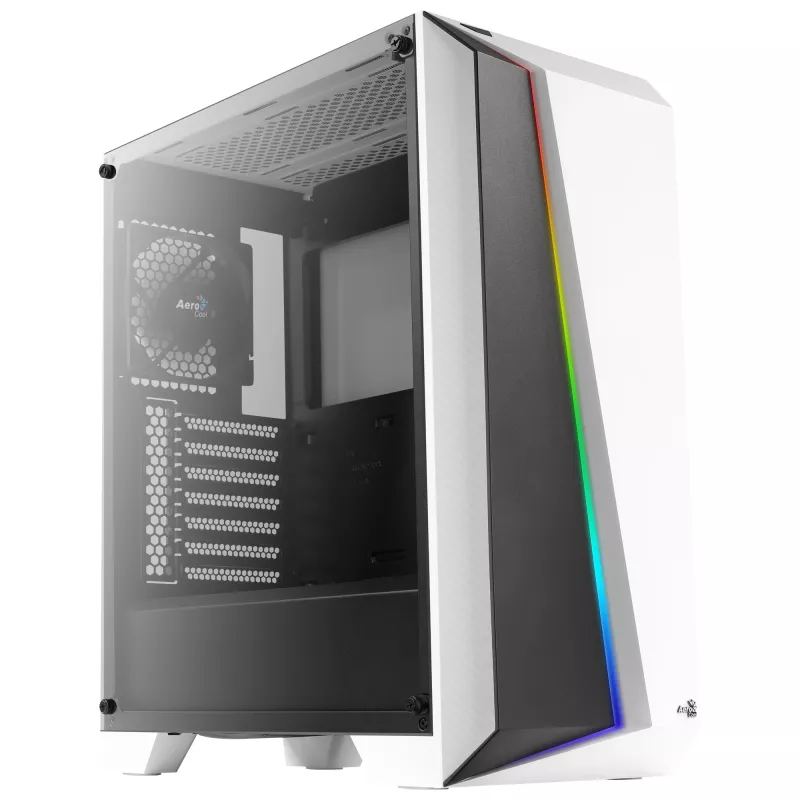 PC-kotelo Aerocool Cylon Pro Tempered Glass Midi Tower valkoinen
