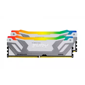 Kingston Technology FURY 48 GB 8400 MT/s DDR5 CL40 CUDIMM (2 kpl:n pakkaus) Renegade RGB White XMP