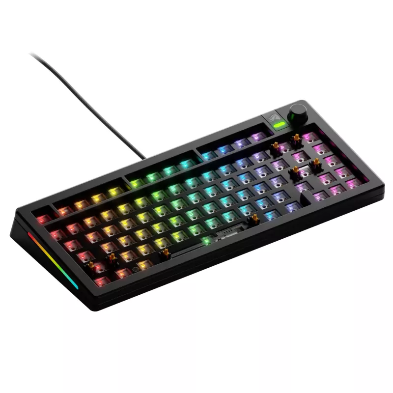 Mekaaninen näppäimistö GLORIOUS GMMK 3 75% Barebones johdollinen USB RGB musta
