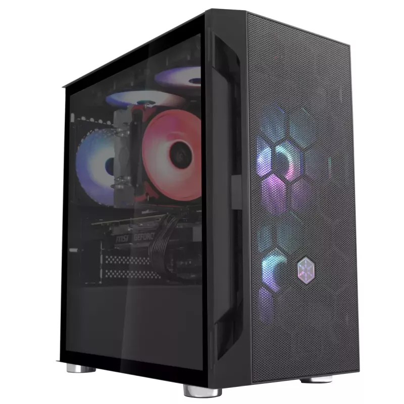 PC-kotelo Silverstone FARA H1M Micro Tower musta