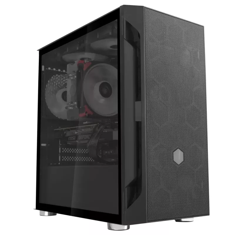 PC-kotelo Silverstone FARA H1M Micro Tower musta