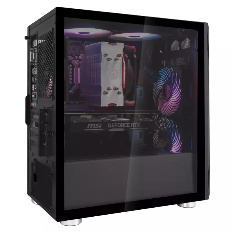 PC-kotelo Silverstone FARA H1M Micro Tower musta