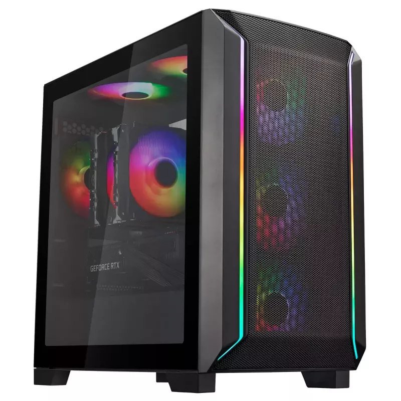 PC-kotelo Silverstone FARA 312Z Midi Tower musta