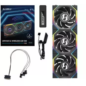 Tuuletin Lian Li UNI FAN SL Wireless LCD 120 Reverse Blade