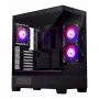 Phanteks XT View PH-XT523V1_DBK01 Midi Tower -tietokonekotelo, E-ATX, karkaistu lasi, D-RGB, musta