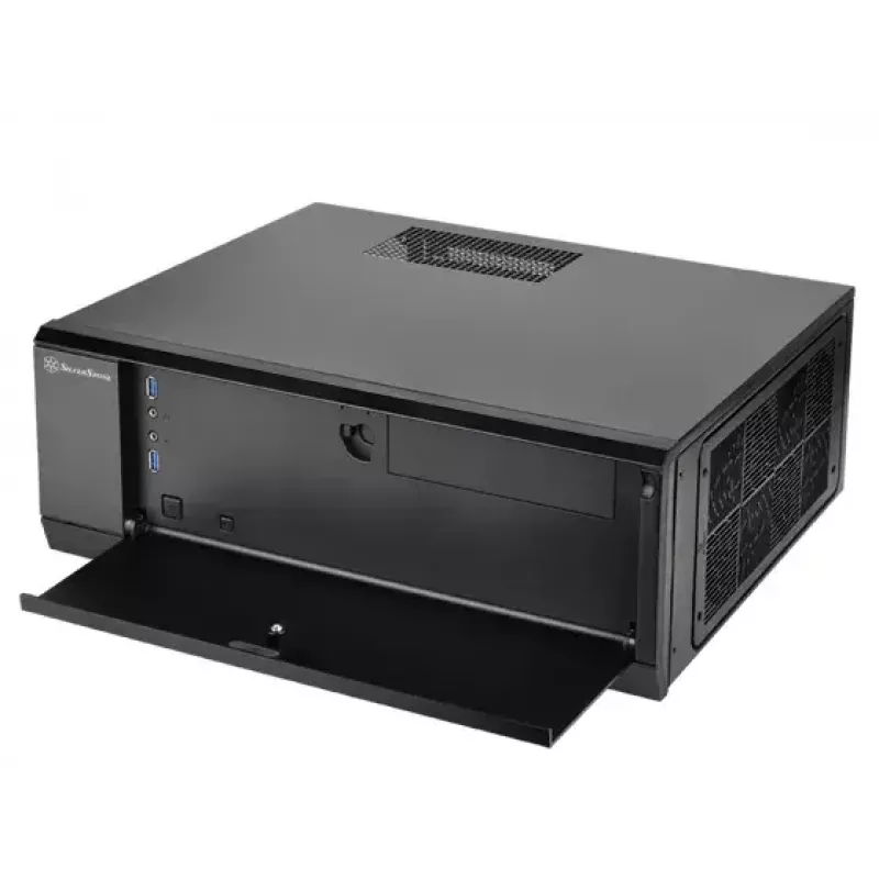 PC-kotelo Silverstone GD10 HTPC musta