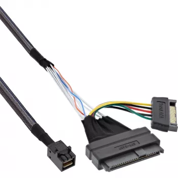 InLine U.2-liitäntäkaapeli, SSD U.2 (SFF-8639) - SFF-8643 + virta, 0,5 m