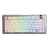 Glorious GMMK 3 Pro 75 % langaton pelinäppäimistö, valmiiksi koottu, Fox-kytkimet, US ANSI, hopea