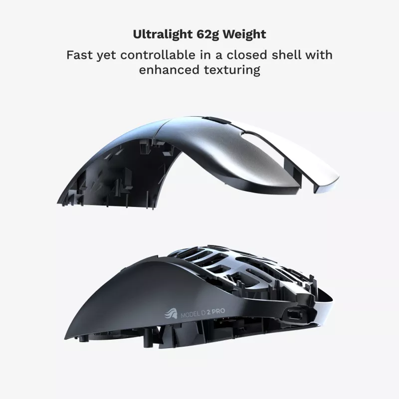 Glorious Gaming Glorious Model D 2 PRO Wireless - 1K Polling - musta