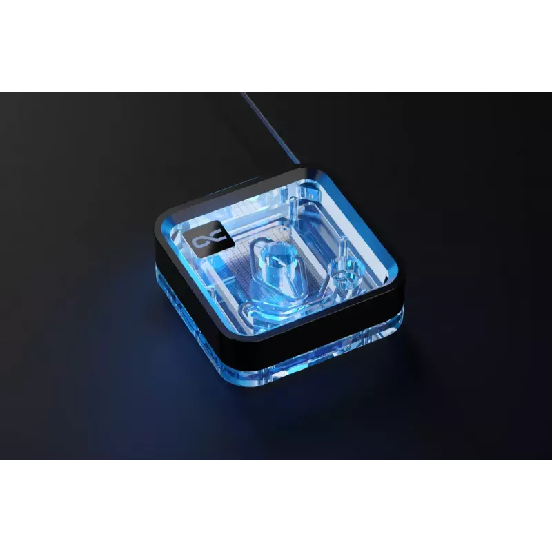 Vesiblokki Alphacool Core 1 LT Aurora akryyli kupari nikkeli musta läpinäkyvä
