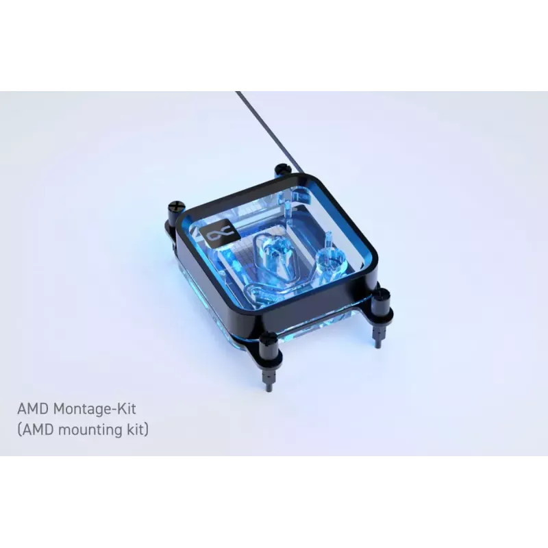 Vesiblokki Alphacool Core 1 LT Aurora akryyli kupari nikkeli musta läpinäkyvä