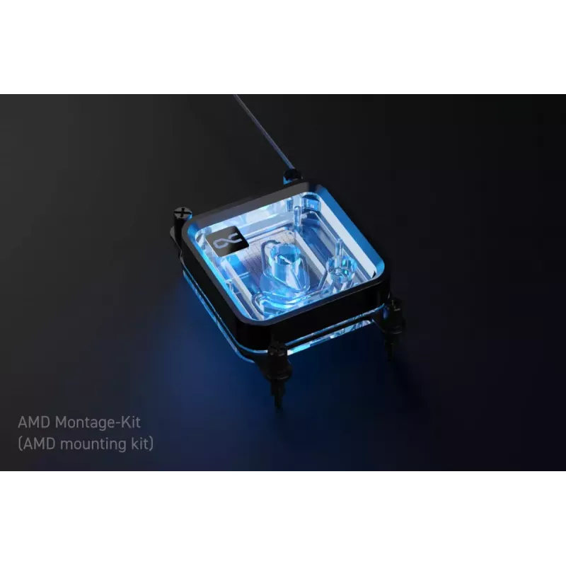 Vesiblokki Alphacool Core 1 LT Aurora akryyli kupari nikkeli musta läpinäkyvä
