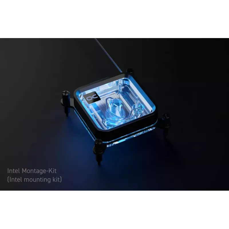 Vesiblokki Alphacool Core 1 LT Aurora akryyli kupari nikkeli musta läpinäkyvä