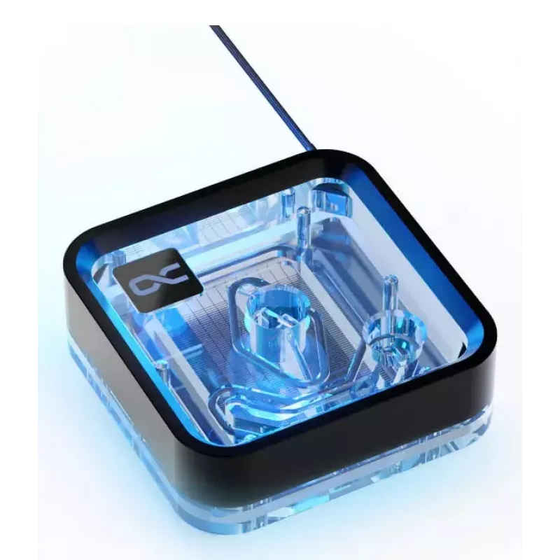 Vesiblokki Alphacool Core 1 LT Aurora akryyli kupari nikkeli musta läpinäkyvä