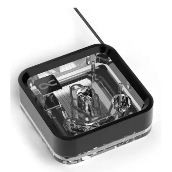 Vesiblokki Alphacool Core 1 LT Aurora akryyli kupari nikkeli musta läpinäkyvä