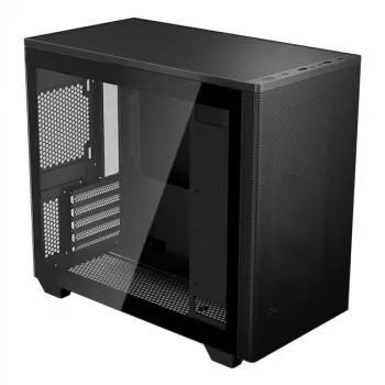 PC-kotelo Aerocool Stormfront Mini Mini Tower musta ATX sivuvirtalähde 120mm tuuletin