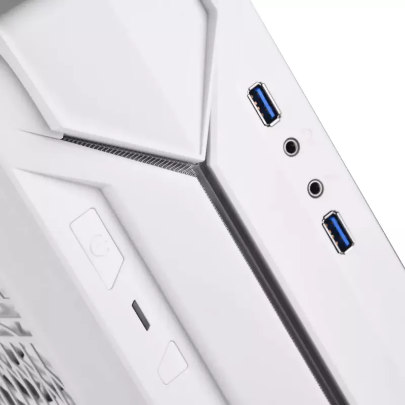 PC-kotelo Silverstone RVZ03-ARGB Desktop valkoinen