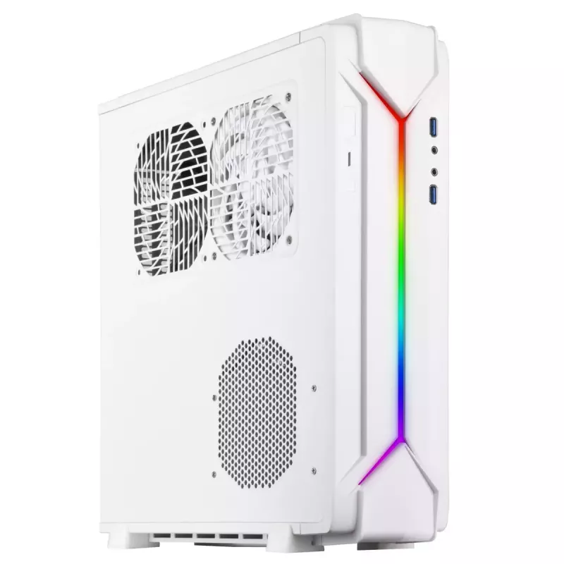 PC-kotelo Silverstone RVZ03-ARGB Desktop valkoinen