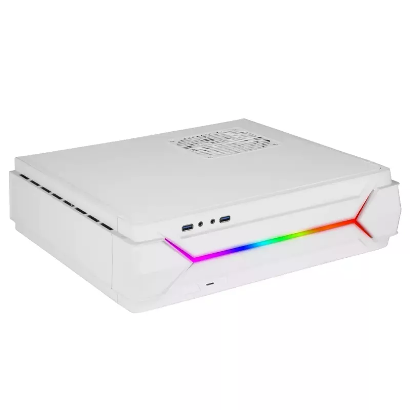 PC-kotelo Silverstone RVZ03-ARGB Desktop valkoinen