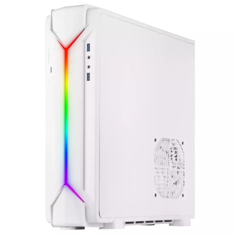 PC-kotelo Silverstone RVZ03-ARGB Desktop valkoinen