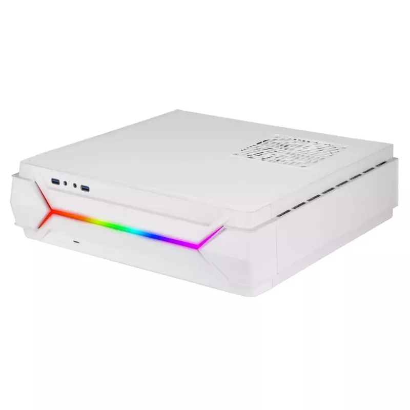 PC-kotelo Silverstone RVZ03-ARGB Desktop valkoinen