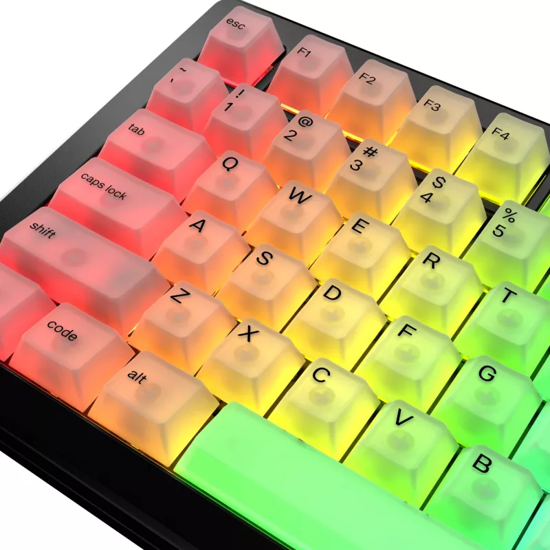Näppäinhatut GLORIOUS Polychroma V2 RGB US-asettelu — vaihtosarja mekaanisiin näppäimistöihin