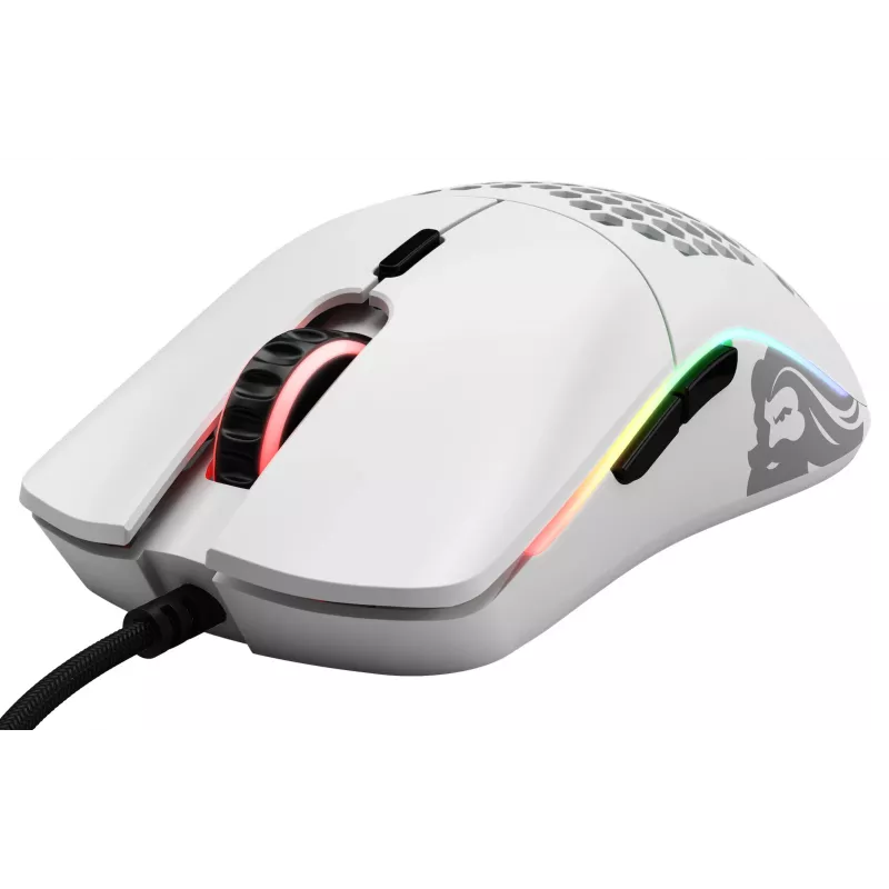 Glorious Gaming Glorious Model O- hiiri Regular (valkoinen), oikeakätinen, optinen, USB Type-A, 3200 DPI, valkoinen