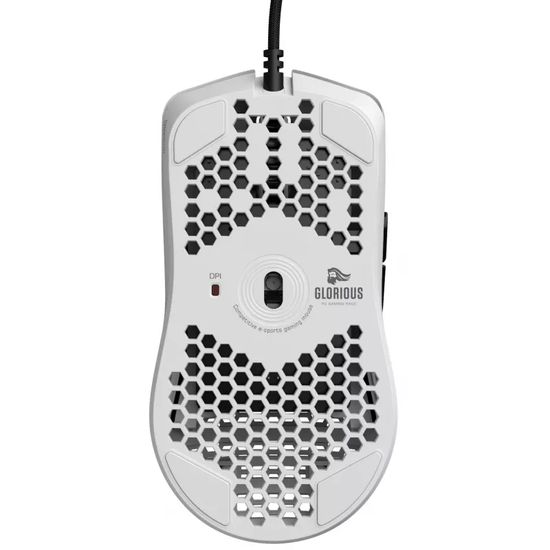 Glorious Gaming Glorious Model O- hiiri Regular (valkoinen), oikeakätinen, optinen, USB Type-A, 3200 DPI, valkoinen