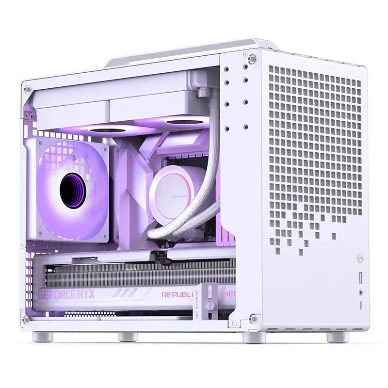 Tietokonekotelo Jonsbo Jonsplus Z20 Mesh Mini Tower Micro-ATX valkoinen