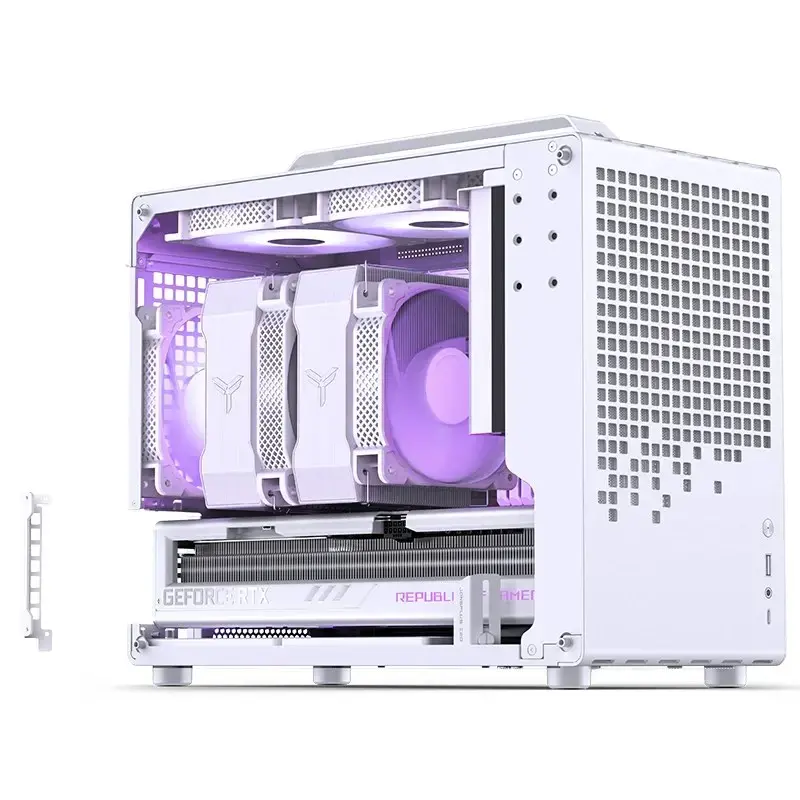 Tietokonekotelo Jonsbo Jonsplus Z20 Mesh Mini Tower Micro-ATX valkoinen