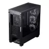 Phanteks XT Pro Ultra PH-XT523P1_DBK01 Midi Tower -tietokonekotelo, E-ATX, karkaistu lasi, D-RGB, musta