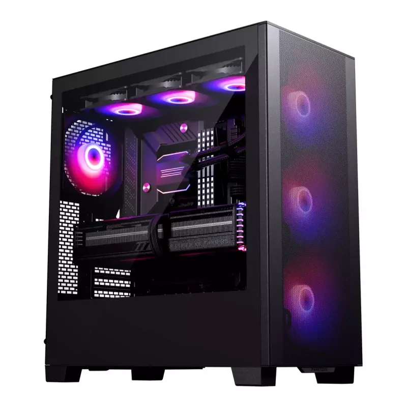 Phanteks XT Pro Ultra PH-XT523P1_DBK01 Midi Tower -tietokonekotelo, E-ATX, karkaistu lasi, D-RGB, musta