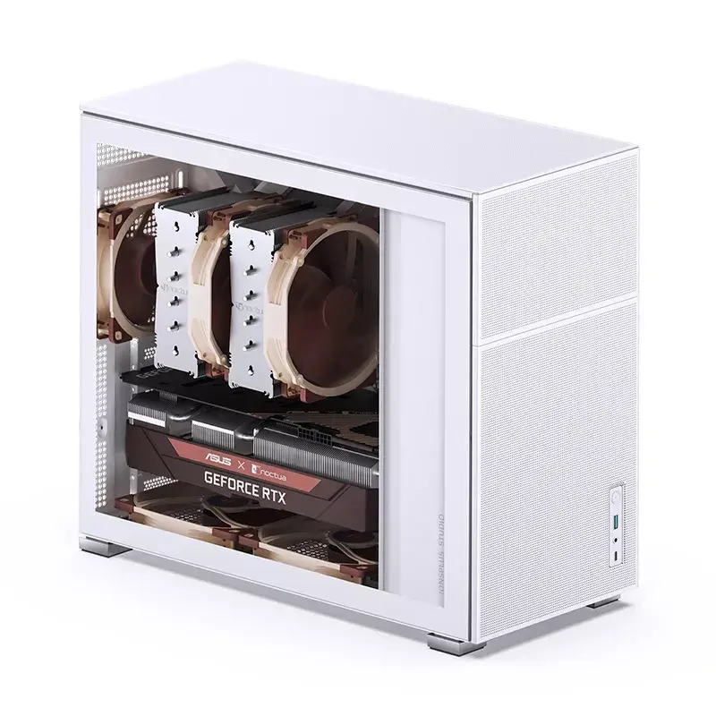 PC-kotelo Jonsbo D41 MESH Midi Tower valkoinen