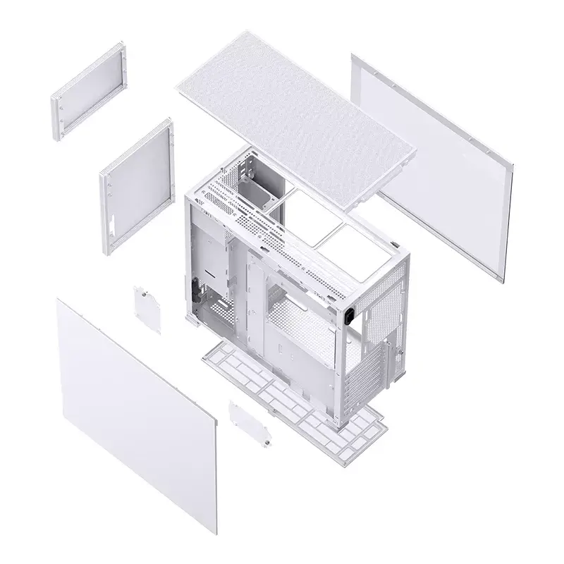 PC-kotelo Jonsbo D41 MESH Midi Tower valkoinen