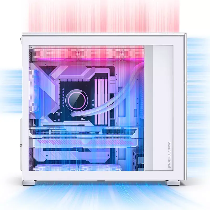 PC-kotelo Jonsbo D41 MESH Midi Tower valkoinen