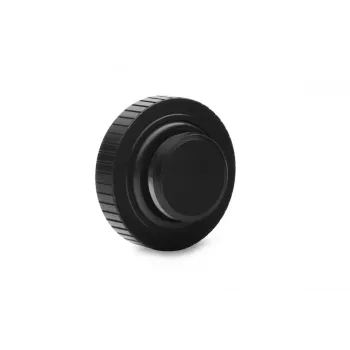 EK-Quantum Torque tulppa — messinki, musta/hopea, Ø 23 mm, korkeus 5,5 mm