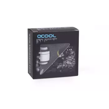 Letkuliitin Alphacool 17489 messinki valkoinen 22 mm syvyys 1,8 cm halkaisija