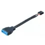 USB 3.0 - USB 2.0 adapterikaapeli Akasa AK-CBUB19-10BK