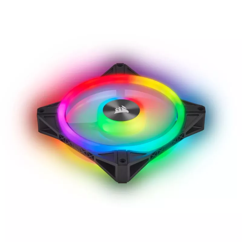 CORSAIR iCUE QL140 RGB 140mm PWM Dual Fan Kit Lighting Node Core