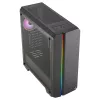 Aerocool GENESISV2BK PC ATX kotelo, etupaneeli LED ARGB tuuletin ARGB 12 cm, musta
