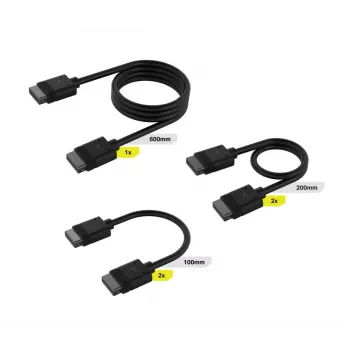 CORSAIR iCUE Link kaapelisarja suorilla liittimillä