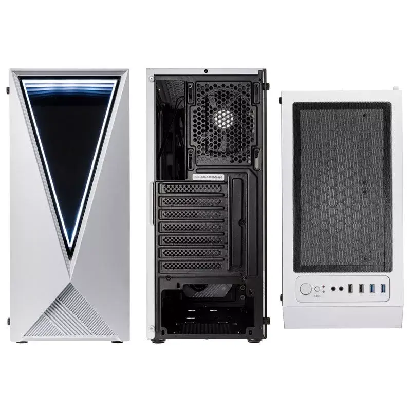 Kolink VOID WHITE Midi Tower tietokonekotelo valkoinen, musta